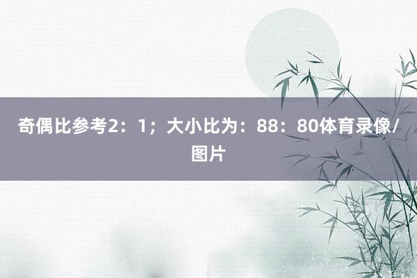 奇偶比参考2：1；大小比为：88：80体育录像/图片