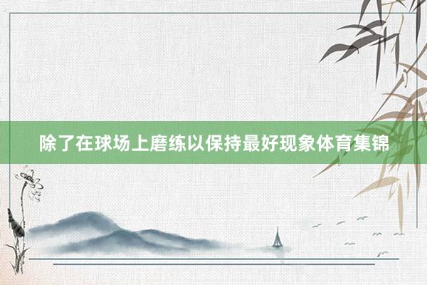 除了在球场上磨练以保持最好现象体育集锦